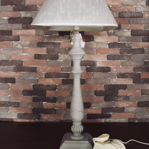 GALA SORIA Table Lamp – White Rustic | Made in France