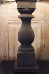 Wooden Table Lamp – Linen Shade | Light & Living