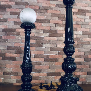 Black Baroque Candle Holders (Set of 2) | Shop Elegant Décor Lebanon