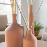 Support local craft with our hand-turned Lebanese terracotta vases. Available in three sizes, these raw artisan pottery pieces are perfect for Mediterranean and minimalist interiors. Shop the collection at Rockfort Boutique.