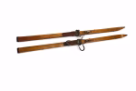 Rare Authentic Vintage Wooden Skis | Set of 2 - Image 2
